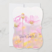 Invitation Jardin de cosmos pour anniversaire de mariage Fleu (Devant)