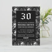 Invitation Jardin de crânes à l'aquarelle Over The Hill (Debout devant)