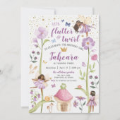 Invitation Jardin de Fées Enchanté Anniversaire (Devant)