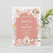 Invitation Jardin de fées magique boho (Debout devant)