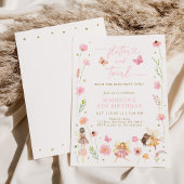 Invitation Jardin de fées magique Floral Anniversaire
