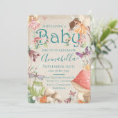 Invitation Jardin de fées mignonnes Fées d'aquarelle (Debout devant)