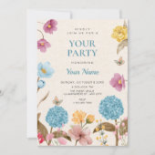 Invitation Jardin de fleurs  (Devant)