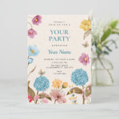 Invitation Jardin de fleurs  (Debout devant)