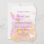 Invitation Jardin de fleurs Cosmos pour anniversaire de maria (Dos)