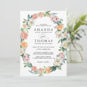 Invitation Jardin de fleurs de verdure Mariage de fleurs (Debout devant)