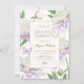 Invitation Jardin de fleurs de violette pourpre de remise de  (Devant)