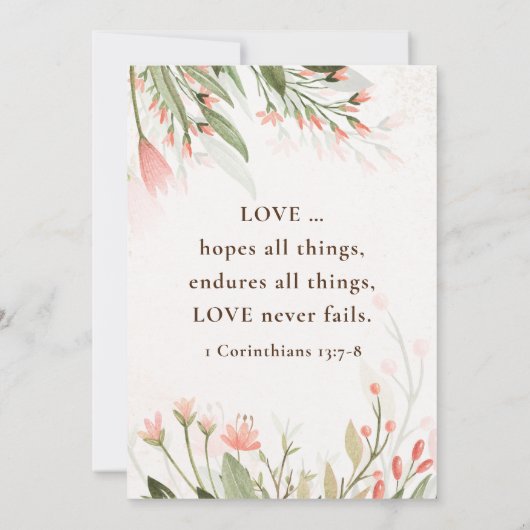 Invitation Jardin de fleurs rose simple (Dos)