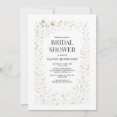 Invitation Jardin de fleurs sauvages de printemps Code QR Bab (Devant)