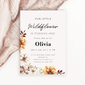 Invitation Jardin de fleurs sauvages Floral Premier Anniversa