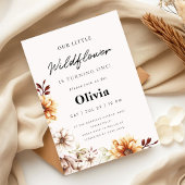 Invitation Jardin de fleurs sauvages Floral Premier Anniversa