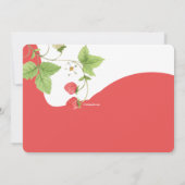 Invitation Jardin de fraises (Dos)