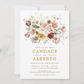 Invitation Jardin de jardin Fleur sauvage de Bohême Mariage (Devant)