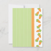 Invitation Jardin de la carotte (Dos)