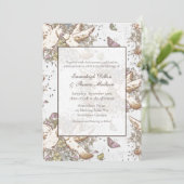 Invitation Jardin de la colombe blanche | Sage Green (Debout devant)
