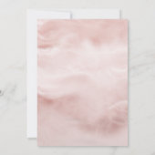 Invitation Jardin de la Fée de la Forêt Enchantée en rose (Dos)