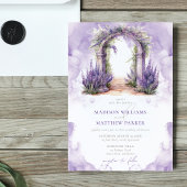 Invitation Jardin de la lavande mariage