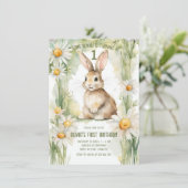 Invitation Jardin de la marguerite Certains lapins sont un (Debout devant)