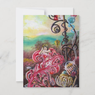 Invitation JARDIN DE LA MÉLISSE violet rose blanc glace