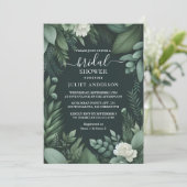 Invitation Jardin de la nature Fête des mariées Plante vert f (Debout devant)