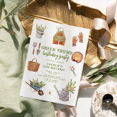 Invitation Jardin de l'Aquarelle Cute Anniversaire