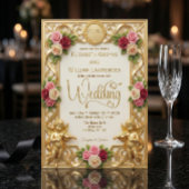 Invitation Jardin de l'ère Régence Cherub Monogramme Mariage