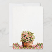 Invitation Jardin de mariée semeuse à l'aquarelle (Dos)