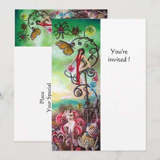 INVITATION JARDIN DE MÉLISSA (Devant / Derrière)