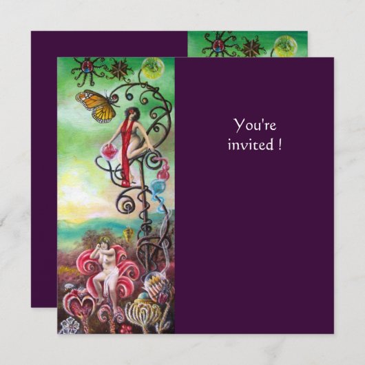 INVITATION JARDIN DE MELISSA (Devant / Derrière)