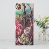 Invitation JARDIN DE MELISSA 2, Noir, Blanc, Fuchsia (Debout devant)