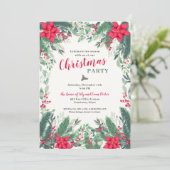 Invitation Jardin de Noël Watercolor (Debout devant)