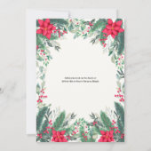 Invitation Jardin de Noël Watercolor (Dos)