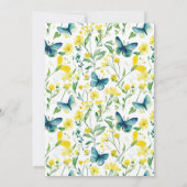 Invitation Jardin de papillons Whimsical 1er anniversaire (Dos)