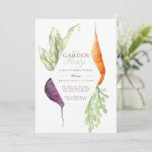 Invitation Jardin de patchs de légumes Whimsical | Beet & Car (Debout devant)