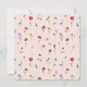 Invitation Jardin de peinture numérique à l'aquarelle Fleur d (Dos)