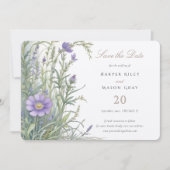 Invitation Jardin de plantes sauvez la date Mariage (Devant)