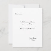 Invitation Jardin de Posy | Demoiselle d'honneur (Dos)