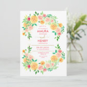 Invitation Jardin de prairie Fleur sauvage de printemps class (Debout devant)