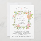 Invitation Jardin de printemps | Baptême floral (Devant)