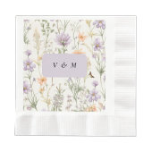 Invitation Jardin de printemps bleu rose jaune lavande