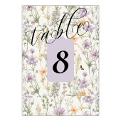 Invitation Jardin de printemps bleu rose jaune lavande