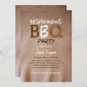 Invitation Jardin de retraite BBQ Party (Devant / Derrière)