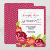 Invitation Jardin de Roses (Devant / Derrière)