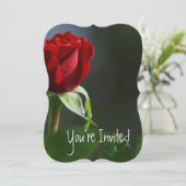 Invitation Jardin de roses de fleurs pour 15e anniversaire de (Debout devant)