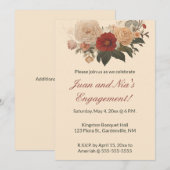 Invitation Jardin de roses modifiable (Devant / Derrière)