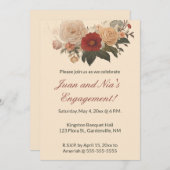 Invitation Jardin de roses modifiables (Devant / Derrière)