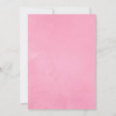 Invitation Jardin de roses roses sous forme de douche par la (Dos)