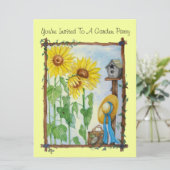 Invitation Jardin de Sunflower (Debout devant)