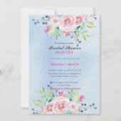 Invitation jardin de thé à l'anglaise, jolis pastels doux (Devant)