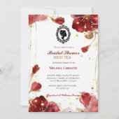 Invitation jardin de thé à l'anglaise, jolis pastels doux (Devant)